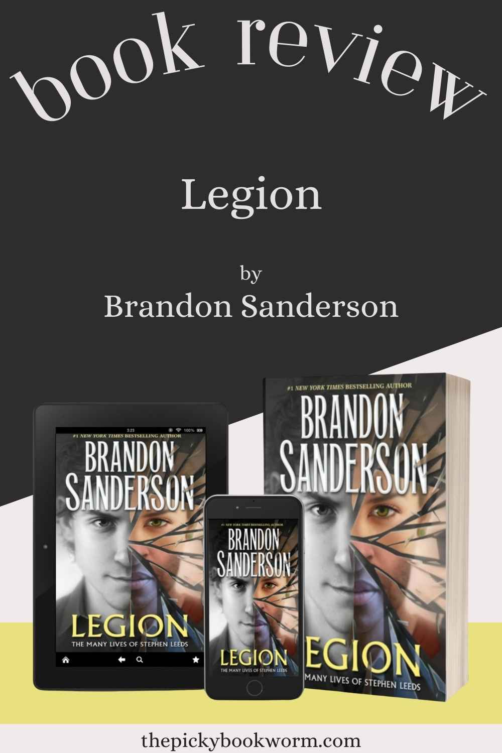 Book Review of Legion by Brandon Sanderson on The Picky Bookworm blog. Stephen isn't insane, his hallucinations are. I listened to this book on audio, and highly recommend you do the same.